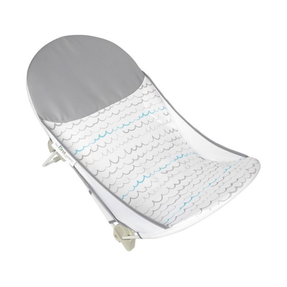 Infant Bath Support in Gray and White
